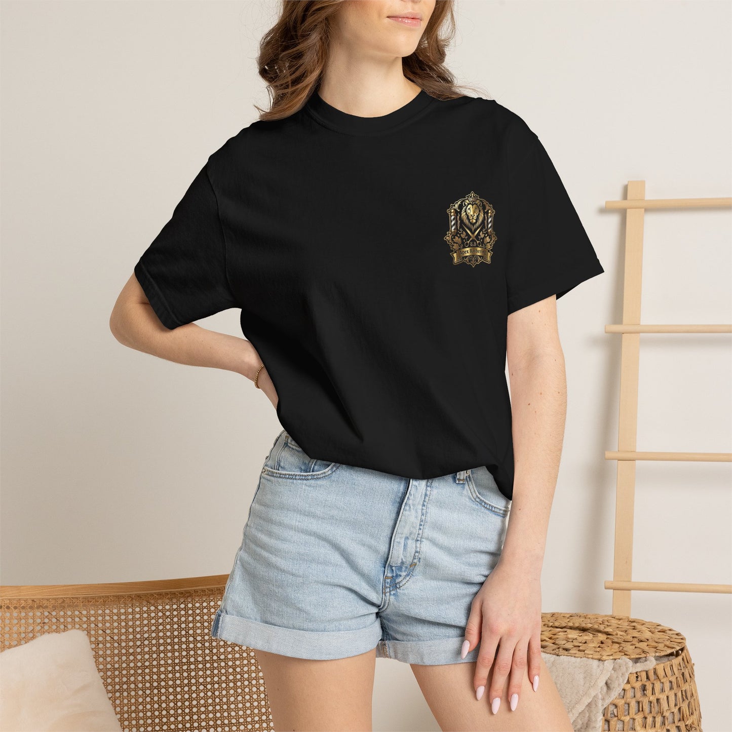 Lion Crest T-Shirt — Apex Barbershop Logo Tee